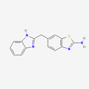 molecular formula C15H12N4S B2766265 6-(1H-Benzoimidazol-2-ylmethyl)benzothiazol-2-ylamine CAS No. 797029-47-1