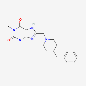 1,3-Dimethyl-8-{[4-benzylpiperidyl]methyl}-1,3,7-trihydropurine-2,6-dione
