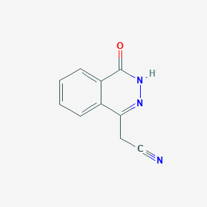 molecular formula C10H7N3O B2766284 2-(4-Oxo-3,4-dihydrophthalazin-1-yl)acetonitrile 