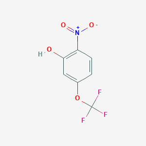 molecular formula C7H4F3NO4 B2766307 2-Nitro-5-(trifluoromethoxy)phenol CAS No. 1197236-32-0