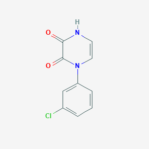 molecular formula C10H7ClN2O2 B2766329 1-(3-氯苯基)-1,4-二氢吡嗪-2,3-二酮 CAS No. 892278-92-1