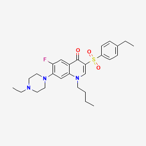 B2766343 1-butyl-3-((4-ethylphenyl)sulfonyl)-7-(4-ethylpiperazin-1-yl)-6-fluoroquinolin-4(1H)-one CAS No. 892771-42-5
