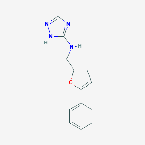 molecular formula C13H12N4O B276635 N-[(5-phenylfuran-2-yl)methyl]-1H-1,2,4-triazol-3-amine 