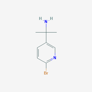 molecular formula C8H11BrN2 B2766376 2-(6-Bromopyridin-3-yl)propan-2-amine CAS No. 1379378-58-1
