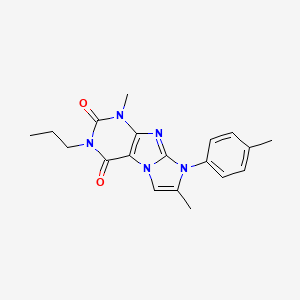 1,7-dimethyl-3-propyl-8-(p-tolyl)-1H-imidazo[2,1-f]purine-2,4(3H,8H)-dione