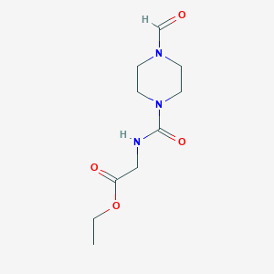 Ethyl 2-[(4-formylpiperazine-1-carbonyl)amino]acetate
