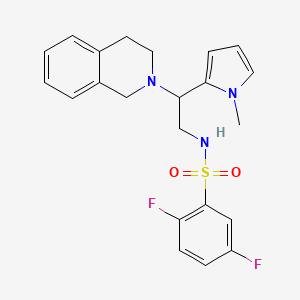 N-(2-(3,4-dihydroisoquinolin-2(1H)-yl)-2-(1-methyl-1H-pyrrol-2-yl)ethyl)-2,5-difluorobenzenesulfonamide