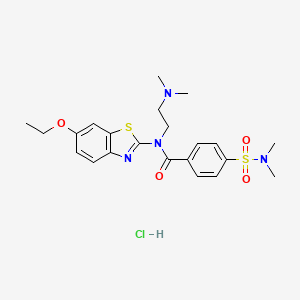 N-(2-(dimethylamino)ethyl)-4-(N,N-dimethylsulfamoyl)-N-(6-ethoxybenzo[d]thiazol-2-yl)benzamide hydrochloride