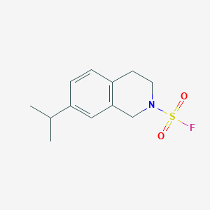 7-Propan-2-yl-3,4-dihydro-1H-isoquinoline-2-sulfonyl fluoride