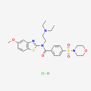 N-(2-(diethylamino)ethyl)-N-(5-methoxybenzo[d]thiazol-2-yl)-4-(morpholinosulfonyl)benzamide hydrochloride