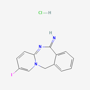 2-Iodobenzo[e]pyrido[1,2-a][1,3]diazepin-6(11H)-imine hydrochloride