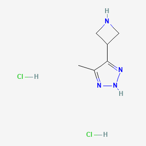 4-(Azetidin-3-yl)-5-methyl-2H-triazole;dihydrochloride