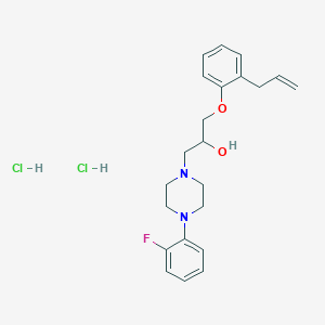 1-(2-Allylphenoxy)-3-(4-(2-fluorophenyl)piperazin-1-yl)propan-2-ol dihydrochloride