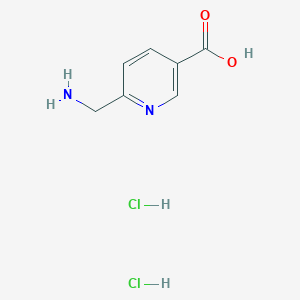 B2766418 6-(Aminomethyl)nicotinic acid dihydrochloride CAS No. 1988083-25-5; 76196-67-3