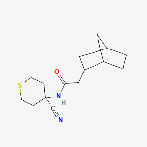 2-{bicyclo[2.2.1]heptan-2-yl}-N-(4-cyanothian-4-yl)acetamide