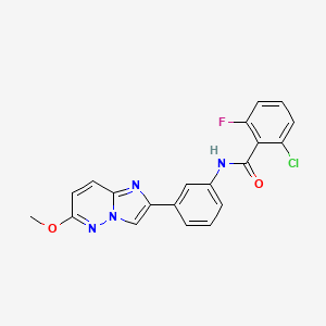 2-chloro-6-fluoro-N-(3-(6-methoxyimidazo[1,2-b]pyridazin-2-yl)phenyl)benzamide