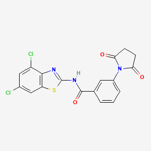 N-(4,6-dichlorobenzo[d]thiazol-2-yl)-3-(2,5-dioxopyrrolidin-1-yl)benzamide
