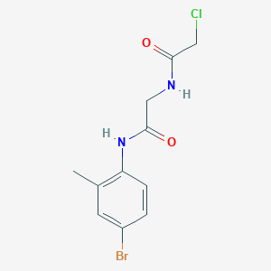 N-{[(4-bromo-2-methylphenyl)carbamoyl]methyl}-2-chloroacetamide