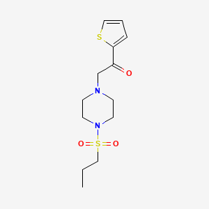 2-(4-(Propylsulfonyl)piperazin-1-yl)-1-(thiophen-2-yl)ethanone