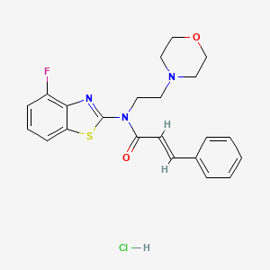 N-(4-fluorobenzo[d]thiazol-2-yl)-N-(2-morpholinoethyl)cinnamamide hydrochloride