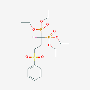 Tetraethyl (1-fluoro-3-(phenylsulfonyl)propane-1,1-diyl)bis(phosphonate)