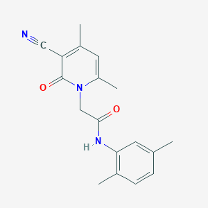 2-(3-cyano-4,6-dimethyl-2-oxopyridin-1(2H)-yl)-N-(2,5-dimethylphenyl)acetamide