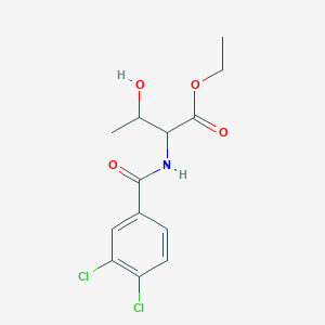Ethyl 2-[(3,4-dichlorophenyl)formamido]-3-hydroxybutanoate