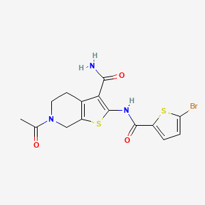 6-Acetyl-2-(5-bromothiophene-2-carboxamido)-4,5,6,7-tetrahydrothieno[2,3-c]pyridine-3-carboxamide