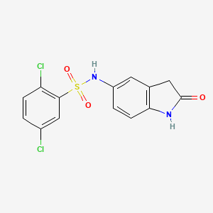 2,5-dichloro-N-(2-oxoindolin-5-yl)benzenesulfonamide