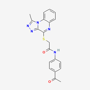 N-(4-acetylphenyl)-2-((1-methyl-[1,2,4]triazolo[4,3-a]quinoxalin-4-yl)thio)acetamide