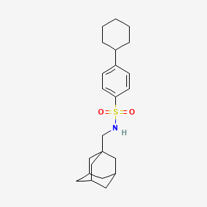Benzenesulfonamide, N-(adamantan-1-yl)methyl-4-cyclohexyl-