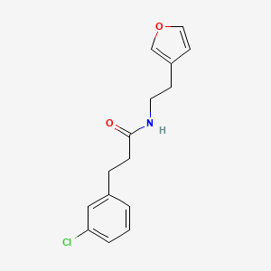 3-(3-chlorophenyl)-N-(2-(furan-3-yl)ethyl)propanamide