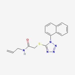 2-{[1-(naphthalen-1-yl)-1H-tetrazol-5-yl]sulfanyl}-N-(prop-2-en-1-yl)acetamide