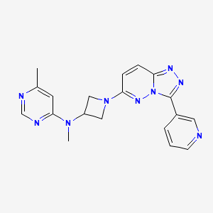 N,6-Dimethyl-N-[1-(3-pyridin-3-yl-[1,2,4]triazolo[4,3-b]pyridazin-6-yl)azetidin-3-yl]pyrimidin-4-amine