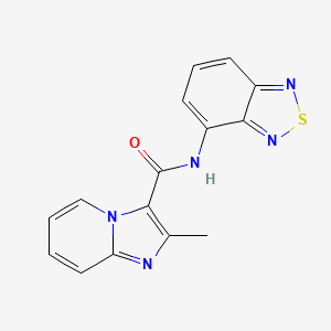 molecular formula C15H11N5OS B2766492 N-(2,1,3-benzothiadiazol-4-yl)-2-methylimidazo[1,2-a]pyridine-3-carboxamide CAS No. 1207009-42-4