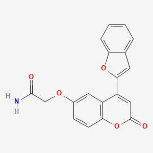 2-[4-(1-Benzofuran-2-yl)-2-oxochromen-6-yl]oxyacetamide
