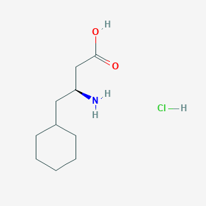 molecular formula C10H20ClNO2 B2766522 (3S)-3-amino-4-cyclohexylbutanoic acid hydrochloride CAS No. 219310-12-0