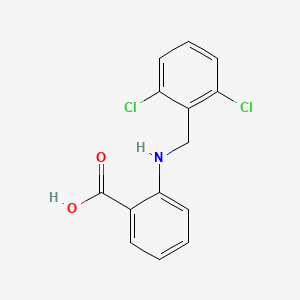 molecular formula C14H11Cl2NO2 B2766527 2-[(2,6-Dichlorobenzyl)amino]benzoic acid CAS No. 451498-52-5