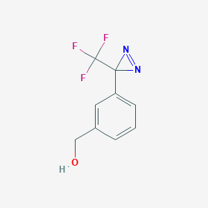 molecular formula C9H7F3N2O B2766529 (3-(3-(Trifluoromethyl)-3H-diazirin-3-yl)phenyl)methanol CAS No. 176640-04-3