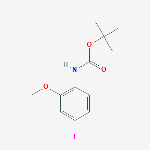 molecular formula C12H16INO3 B2766531 tert-butyl N-(4-iodo-2-methoxyphenyl)carbamate CAS No. 876346-94-0