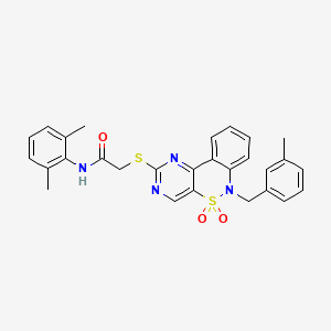 N-(2,6-dimethylphenyl)-2-{[6-(3-methylbenzyl)-5,5-dioxido-6H-pyrimido[5,4-c][2,1]benzothiazin-2-yl]thio}acetamide