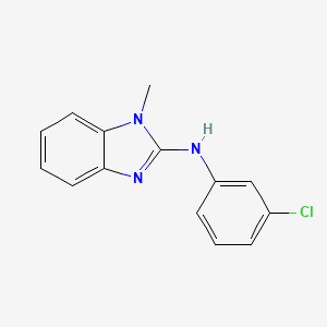 molecular formula C14H12ClN3 B2766667 N-(3-chlorophenyl)-1-methyl-1H-1,3-benzodiazol-2-amine CAS No. 630092-51-2