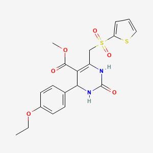 Methyl 4-(4-ethoxyphenyl)-2-oxo-6-[(2-thienylsulfonyl)methyl]-1,2,3,4-tetrahydropyrimidine-5-carboxylate