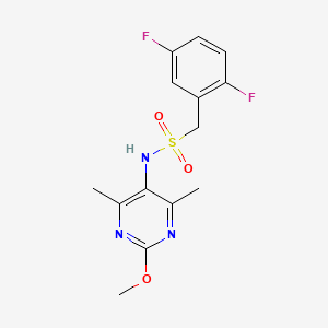 1-(2,5-difluorophenyl)-N-(2-methoxy-4,6-dimethylpyrimidin-5-yl)methanesulfonamide