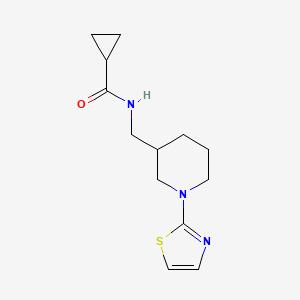 N-((1-(thiazol-2-yl)piperidin-3-yl)methyl)cyclopropanecarboxamide