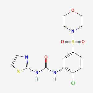 1-(2-Chloro-5-morpholin-4-ylsulfonylphenyl)-3-(1,3-thiazol-2-yl)urea