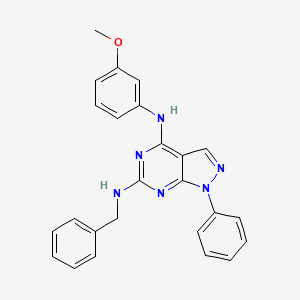 N6-benzyl-N4-(3-methoxyphenyl)-1-phenyl-1H-pyrazolo[3,4-d]pyrimidine-4,6-diamine