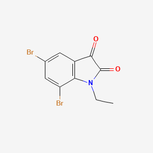 5,7-dibromo-1-ethyl-1H-indole-2,3-dione
