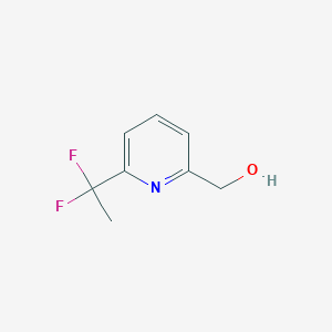 molecular formula C8H9F2NO B2766736 [6-(1,1-Difluoroethyl)pyridin-2-yl]methanol CAS No. 2260932-23-6