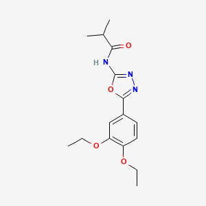 N-(5-(3,4-diethoxyphenyl)-1,3,4-oxadiazol-2-yl)isobutyramide
